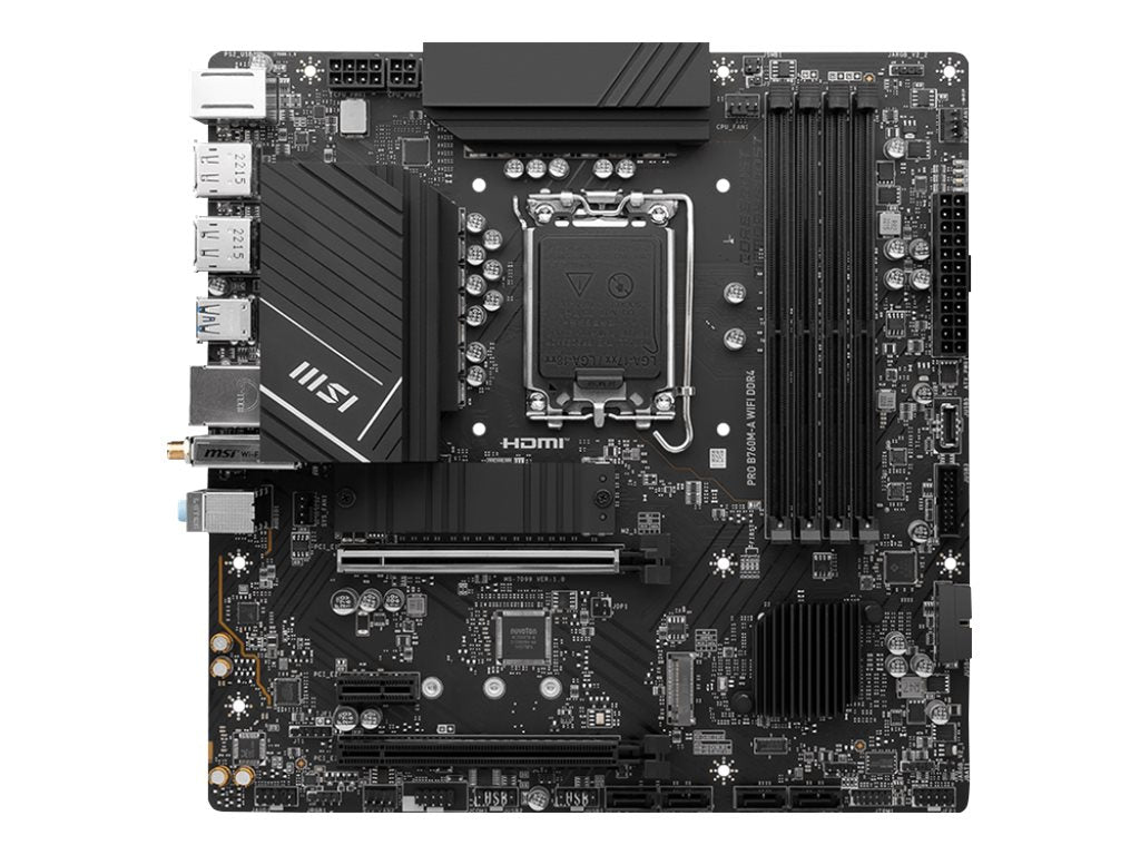 MSI PRO B760M-A WIFI LGA1700 DDR4 Vorderansicht