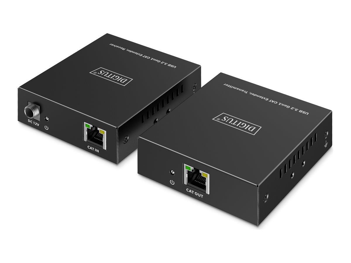DIGITUS USB Extender USB 3.2 Gen1 100m 3x USB-A & 1x USB-C Vorderansicht