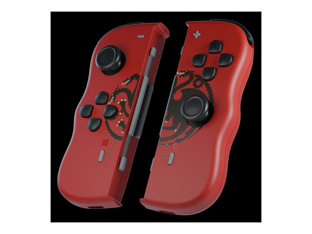 LEXIP X GAME OF THRONES Black Lights Twinpads Controller Red - Vorderansicht
