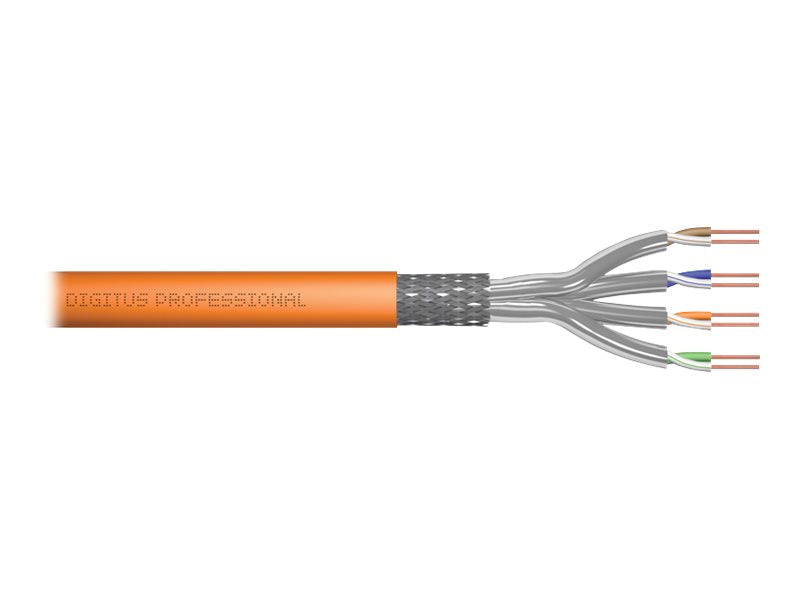 DIGITUS Duplex S-FTP PIMF Netzwerk Installationskabel Trommel CAT7 Vorderansicht