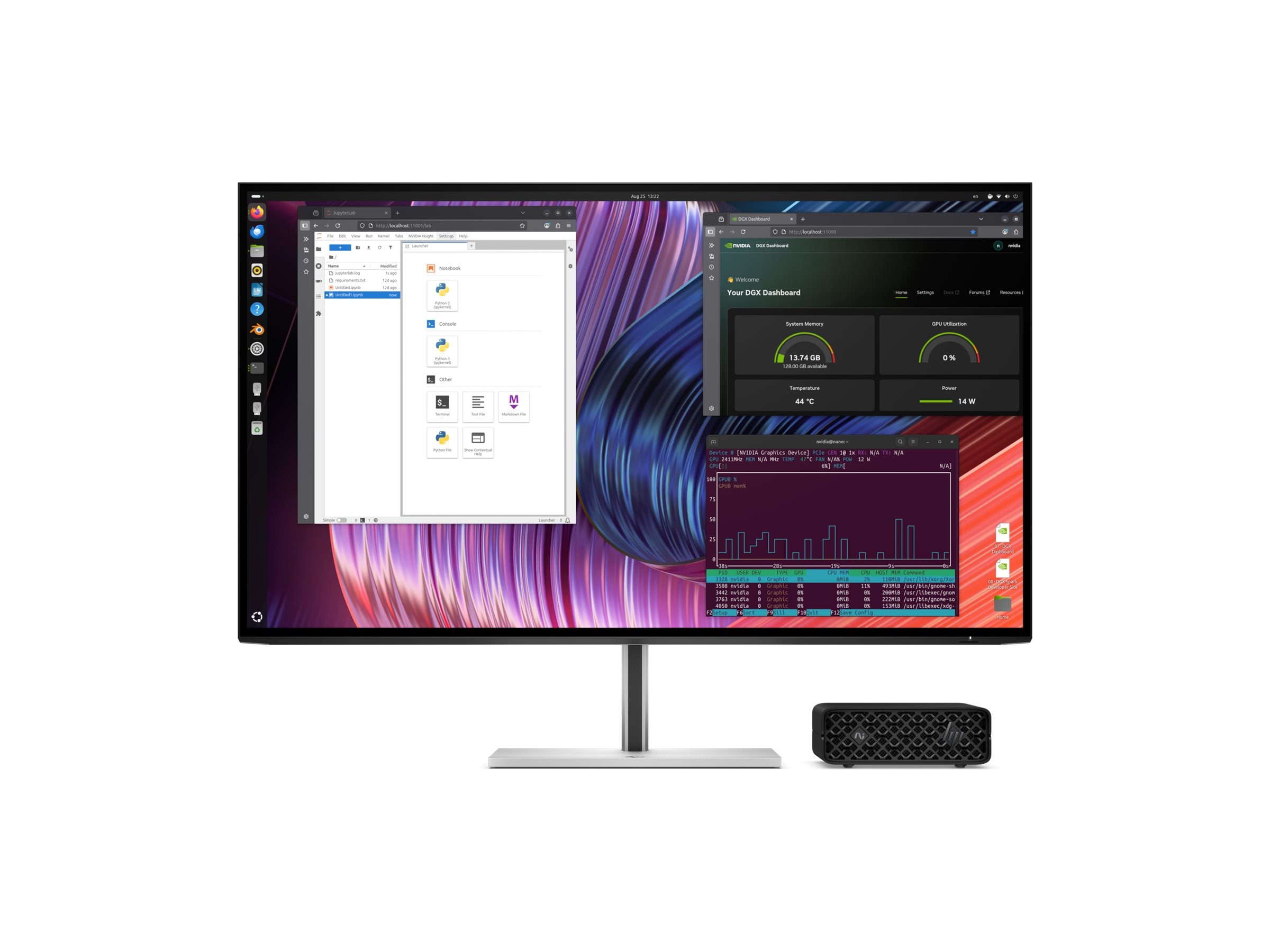 HP ZGX Nano G1n AI Rückansicht