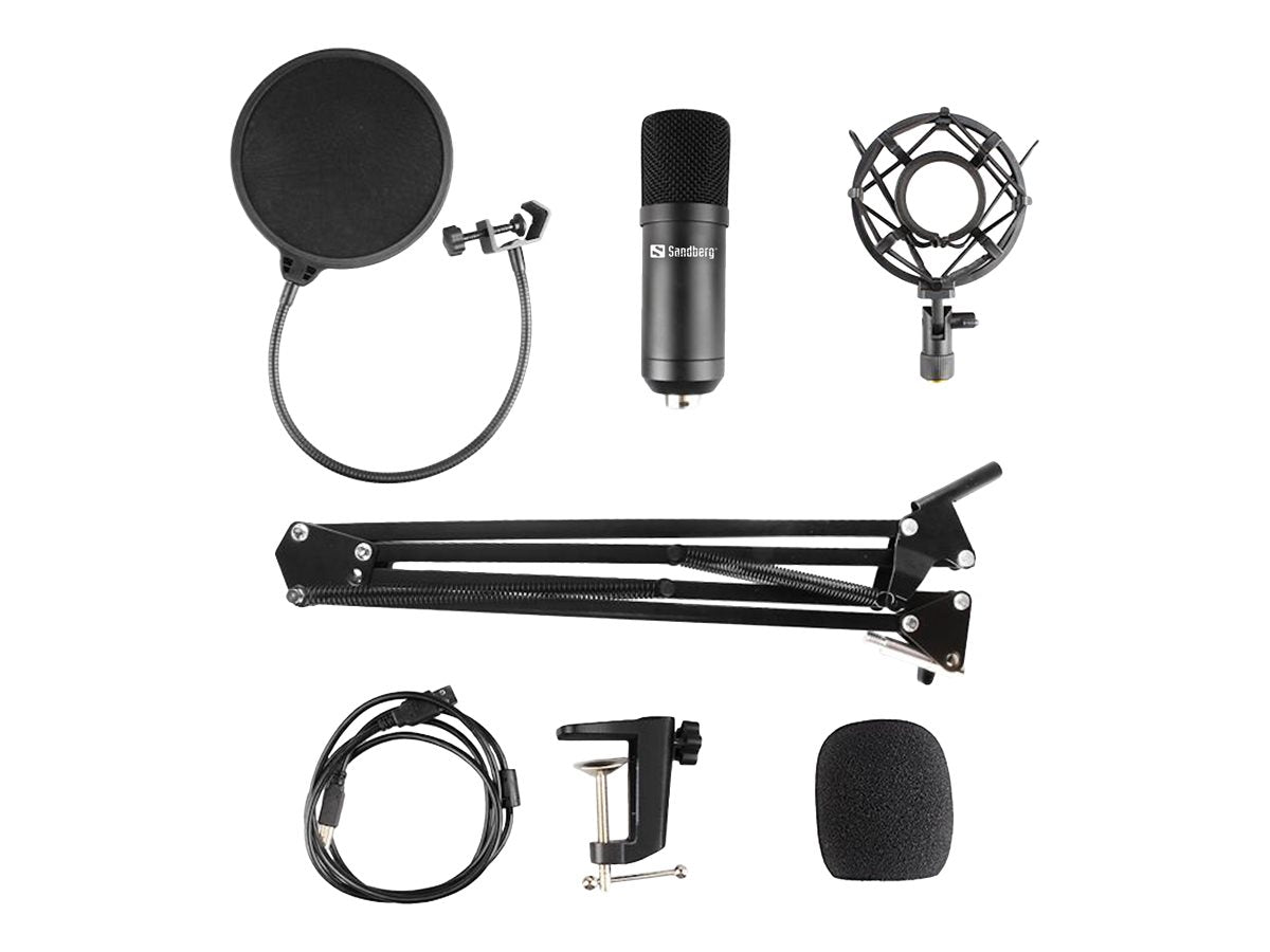 SANDBERG Streamer USB Microphone Kit - Vorderansicht