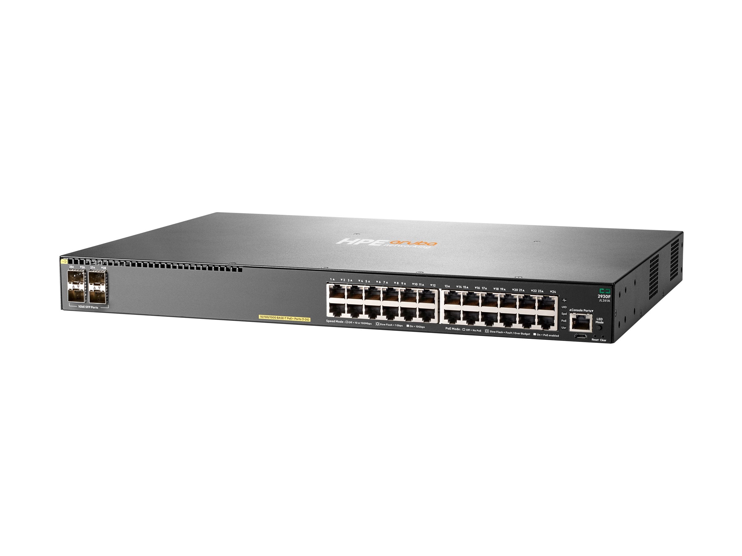 ARUBA HPE Aruba 2930F 24G PoE+ 4SFP Switch Verpackung