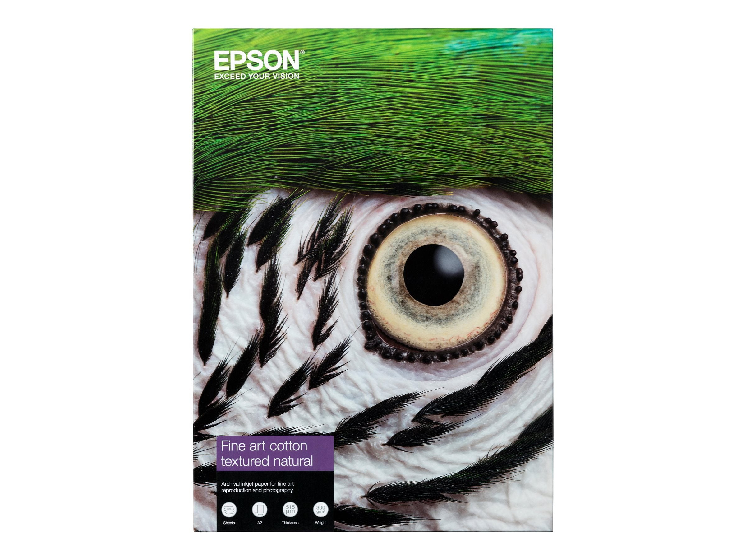 EPSON Fine Art Cotton Textured Natural II A2 25 Sheets - Vorderansicht