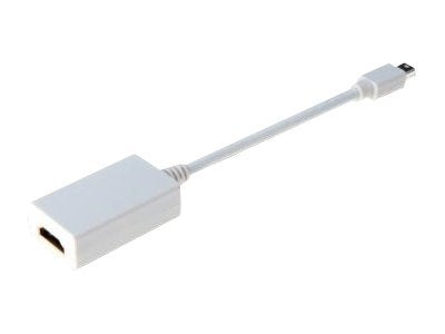 ASSMANN DisplayPort Adapterkabel mini DP - HDMI Typ A St/Bu 0,15m Vorderansicht