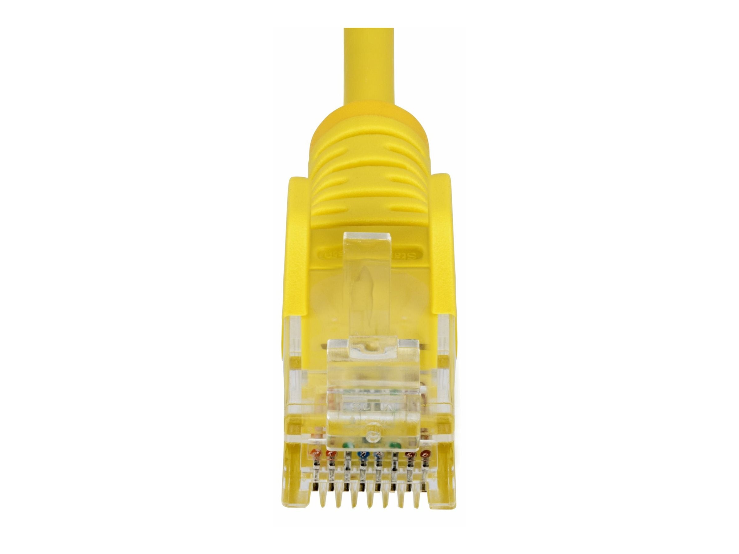 STARTECH.COM 25cm Gelbes Slim CAT6-Netzwerkkabel 100W PoE Snagless RJ45 LSZH 28AWG Reines Kupfer Patchkabel-Ethernet Kabel