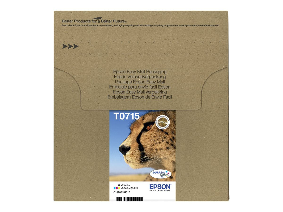 EPSON 2LB EasyMail MP Cheetah DURABrite Ultra CMYK Tintenpatrone Detailansicht