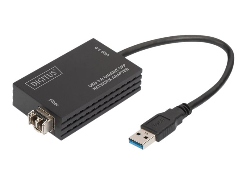 DIGITUS USB 3.0 Gigabit SFP Netzwerkadapter Vorderansicht