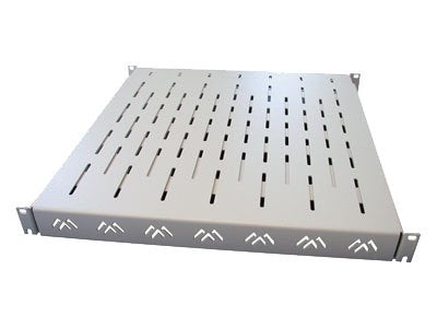 APRANET 48.3cm 19Zoll Fachboden 1HE tiefenvariabel - Vorderansicht