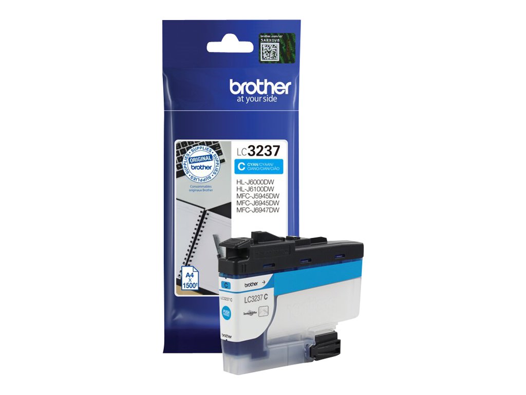 BROTHER LC-3237C Cyan Tintenpatrone Verpackung