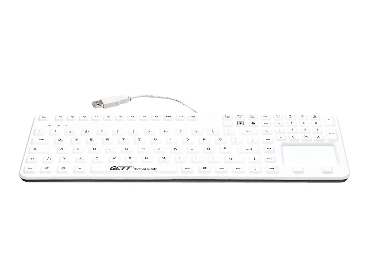 GETT GCQ Cleantype Prime Panel+ Silikon Tastatur Vorderansicht