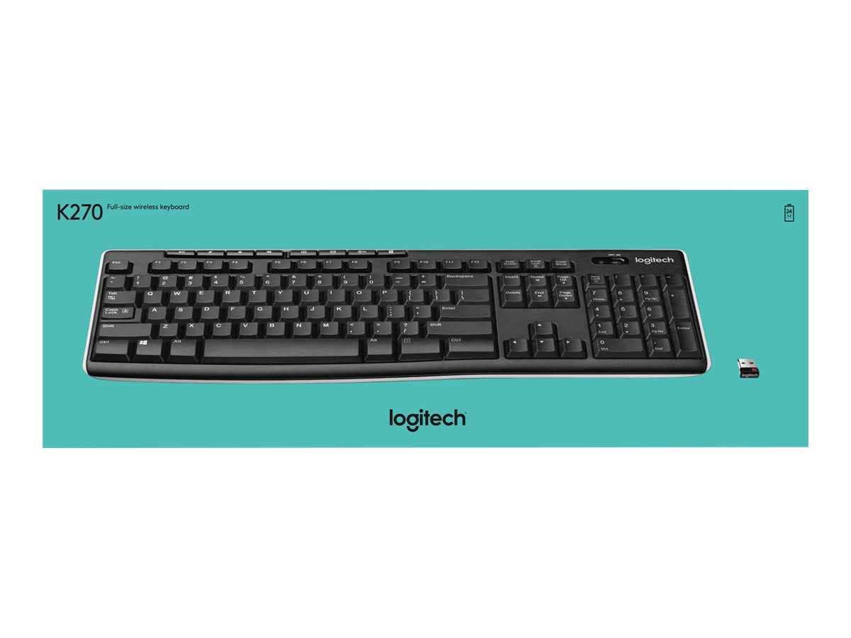 LOGITECH K270 Cordless Keyboard Seitenansicht