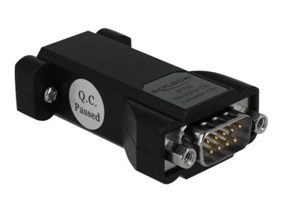 DELOCK Konverter 1 x Seriell RS-232 DB9 Buchse zu 1 x Seriell LVTTL / LVCMOS 3,3 V DB9 Stecker - Vorderansicht