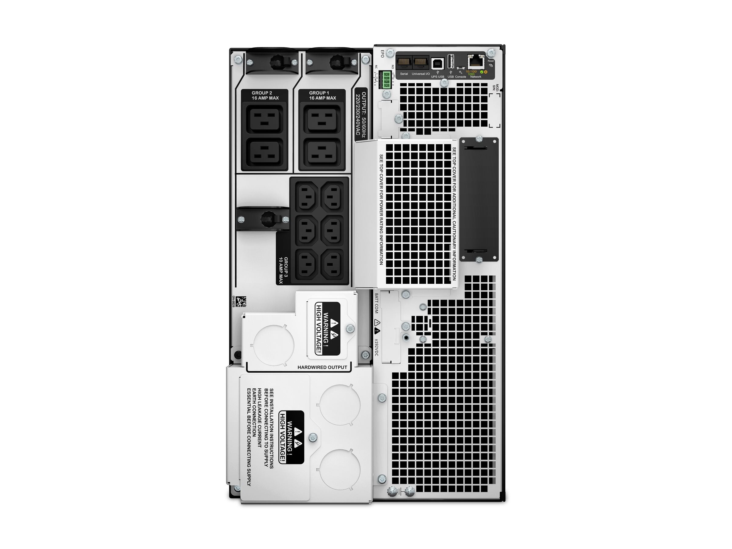APC Smart-UPS SRT 10000VA UPS Rack Detailansicht