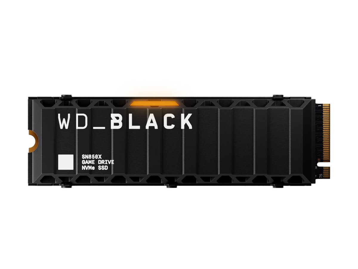 SANDISK WD Black SSD SN850X 4TB Heatsink Vorderansicht