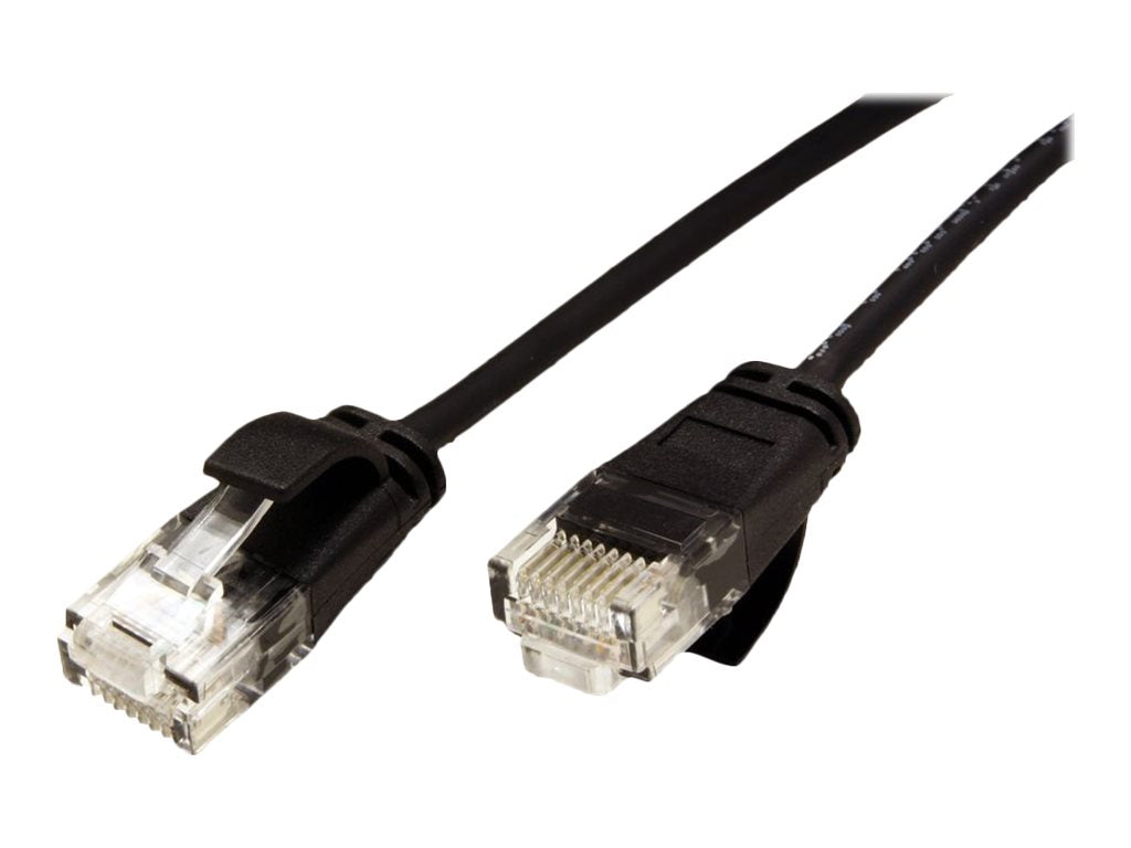 ROLINE UTP DataCenter Patchkabel Kat.6A Class EA LSOH slim schwarz 0,3m - Verpackung