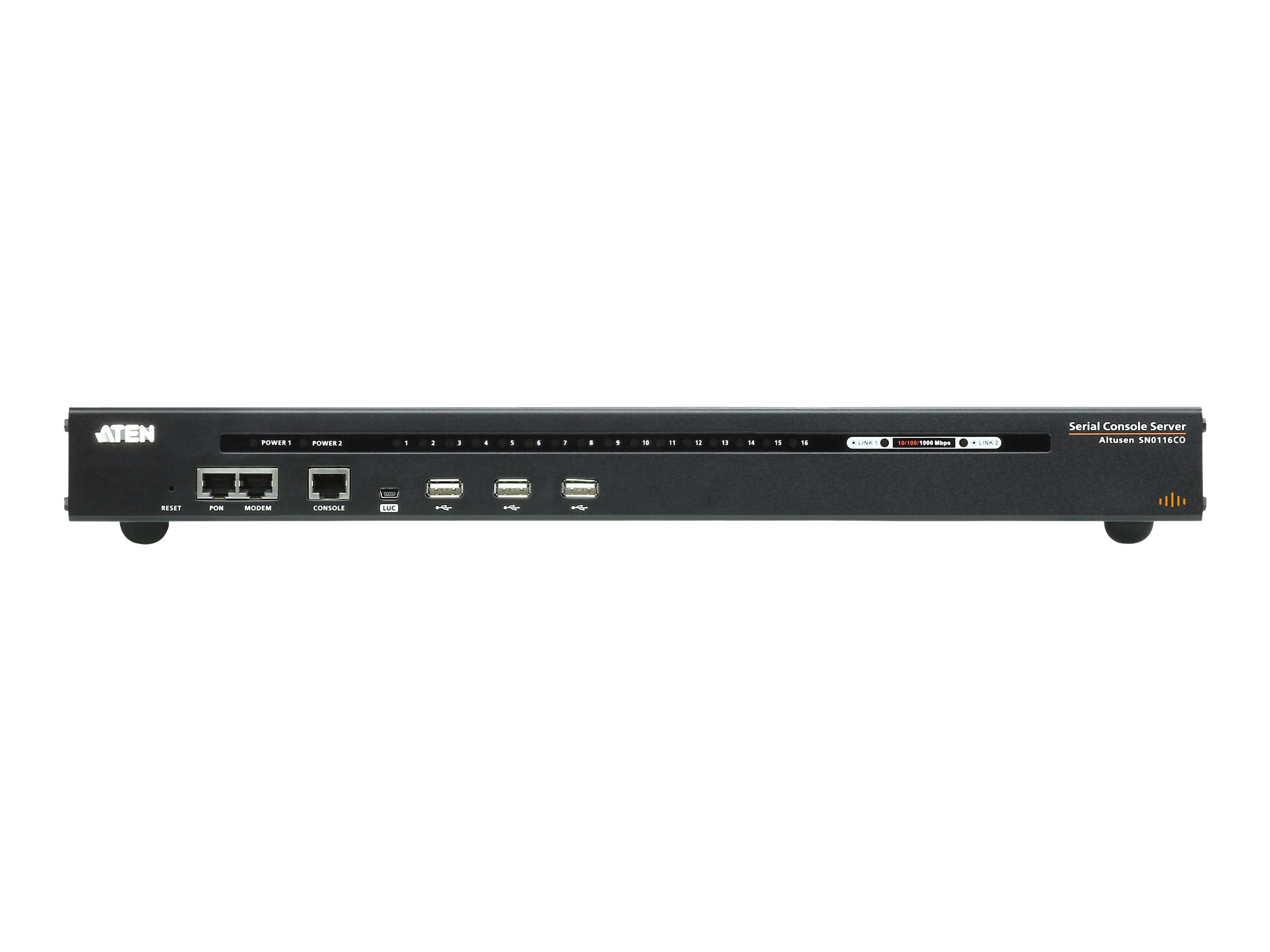 ATEN SN0116CO 16-Port Serieller Konsolen Server Detailansicht