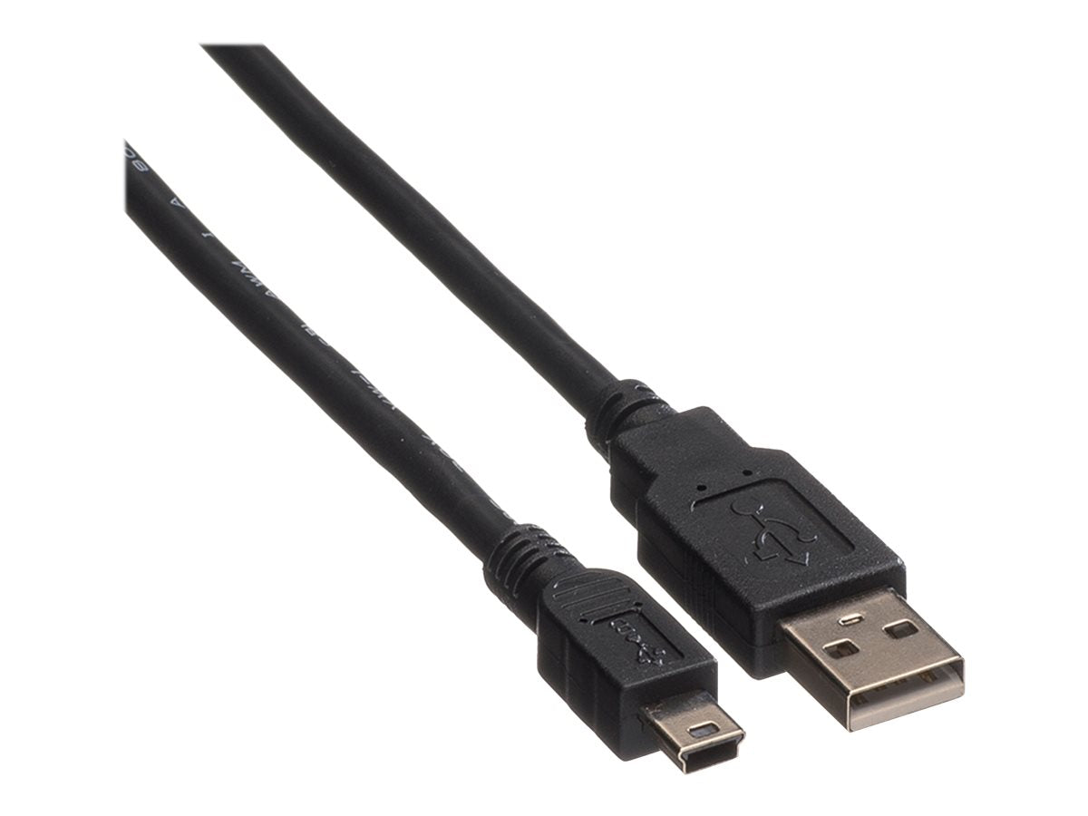 ROLINE USB 2.0 Kabel Typ A - 5-Pin Mini schwarz 1,8m Detailansicht