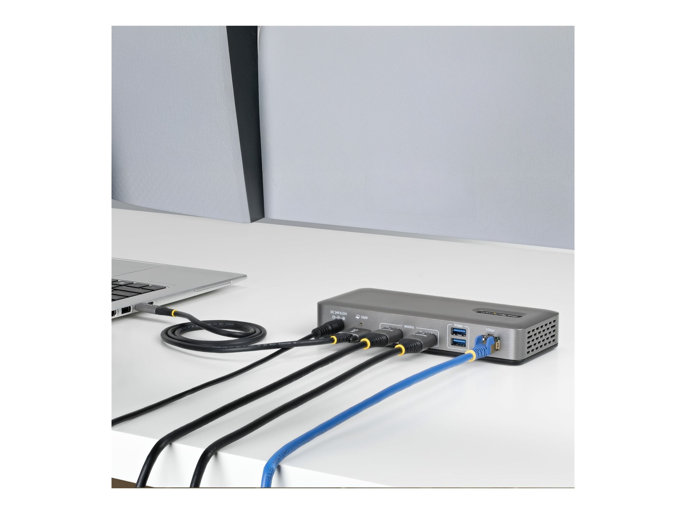 STARTECH.COM USB-C Dockingstation Dual 4K 60Hz HDMI MST Dock 100W Power Delivery Laptop-Ladung 1GbE treiberlos Windows