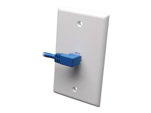 EATON TRIPPLITE Left-Angle Cat6 Gigabit Molded UTP Ethernet Cable Vorderansicht