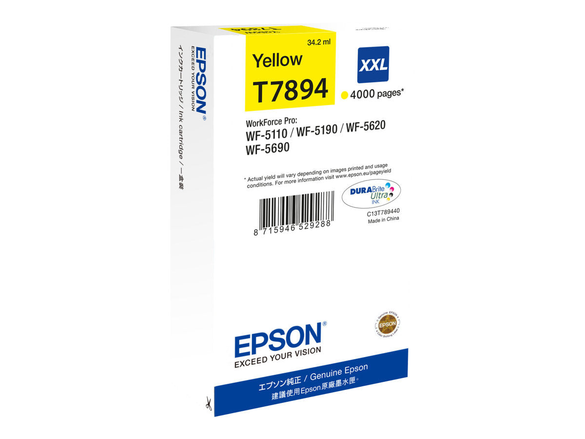 EPSON T7894 Tintenpatrone Gelb Verpackung