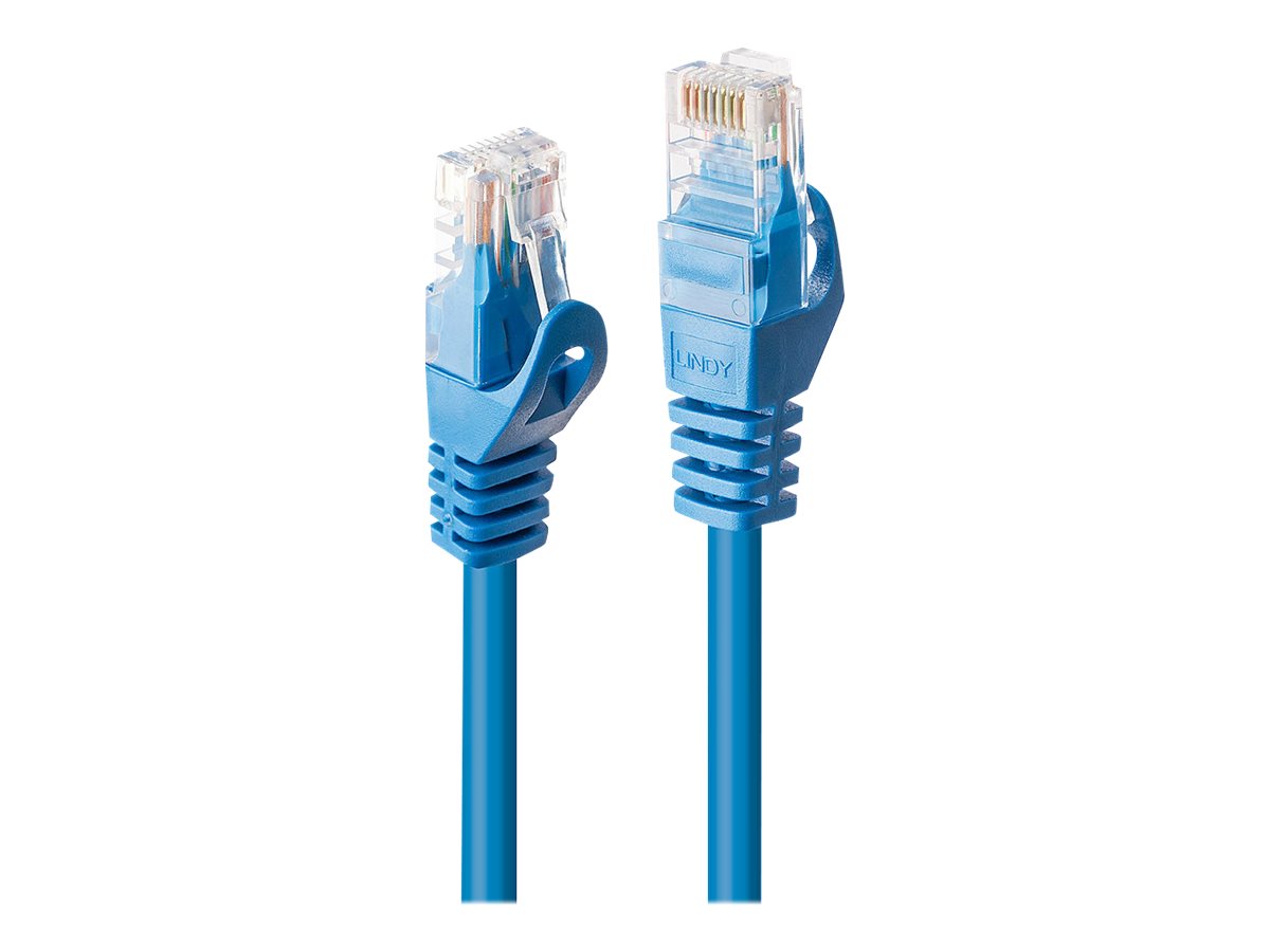 LINDY Basic Cat.6 U/UTP Kabel, blau, 10m - Vorderansicht