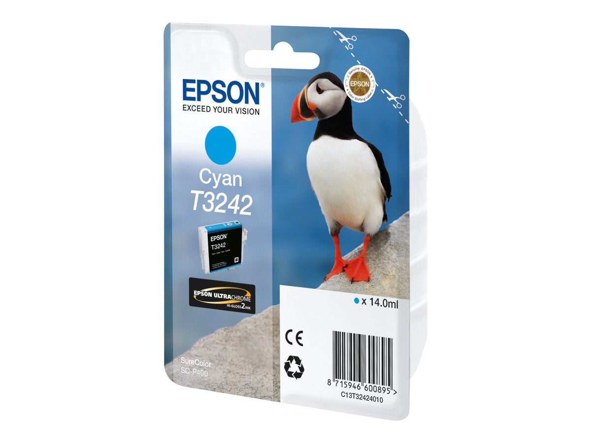 EPSON T3242 Cyan Tintenpatrone Detailansicht