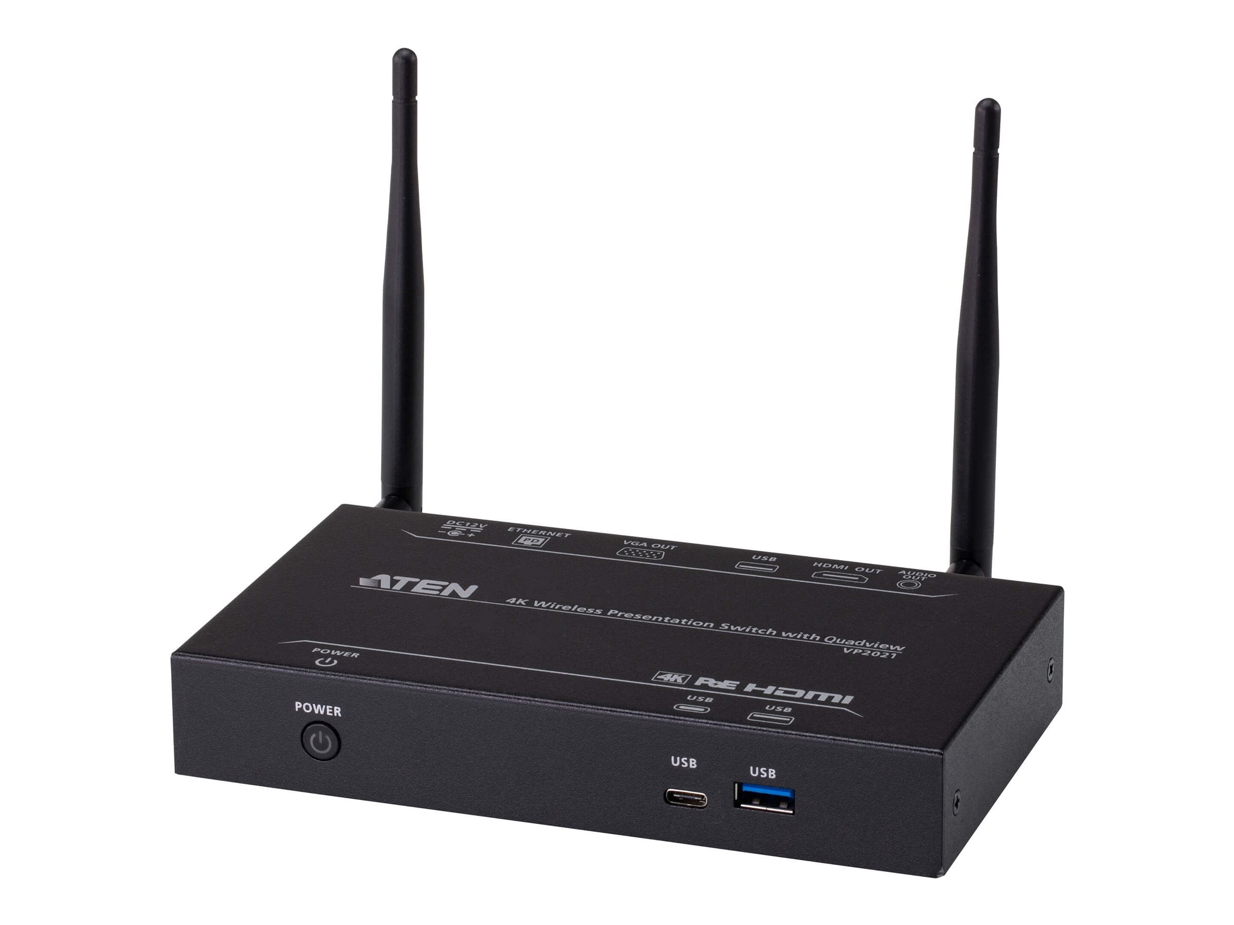 ATEN VP2021 4K Wireless Presentation Switch Vorderansicht
