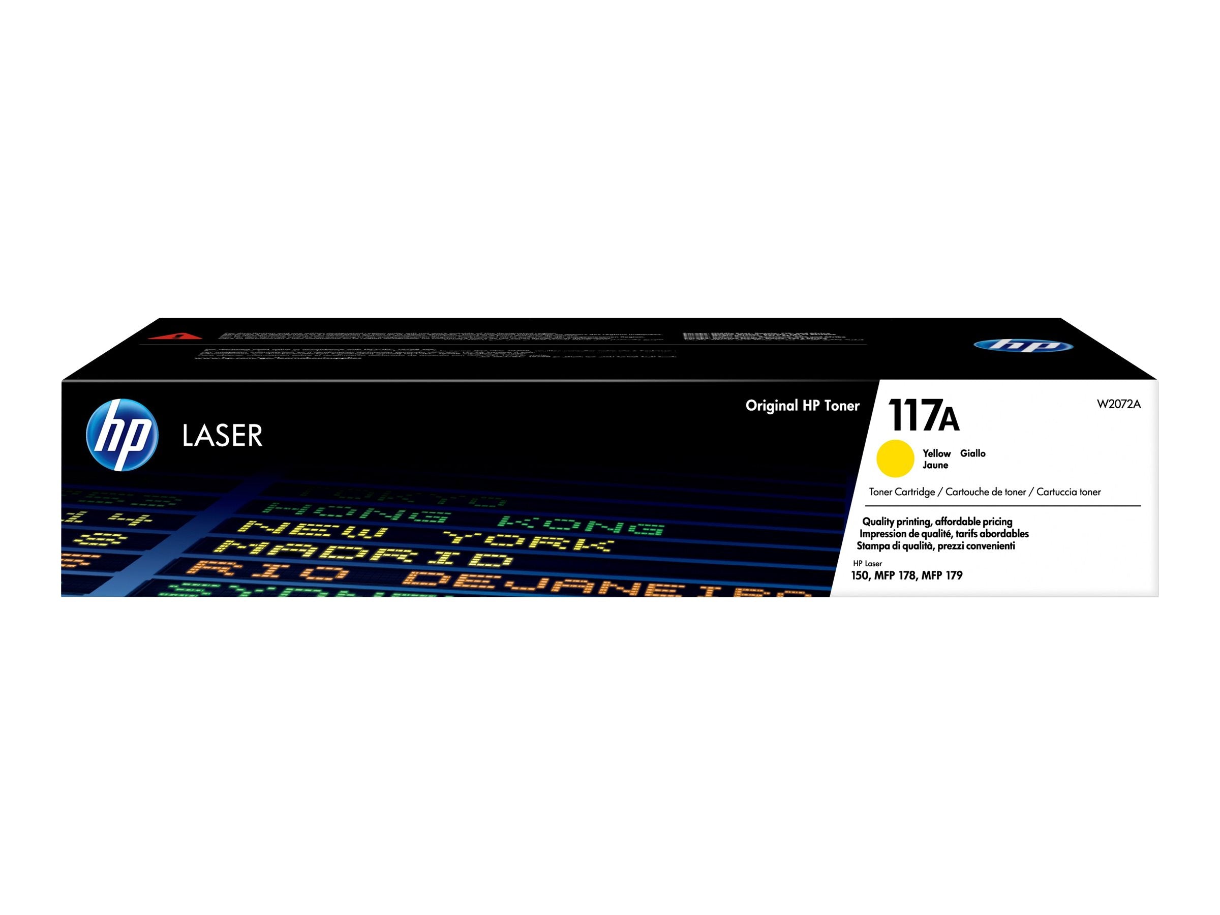 HP 117A Yellow Original Laser Toner Cartridge Vorderansicht