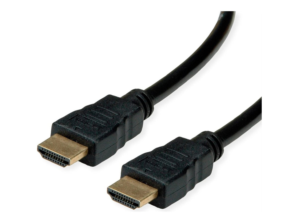 ROLINE RM HDMI High Speed Kabel mit Ethernet schwarz 5m - Vorderansicht
