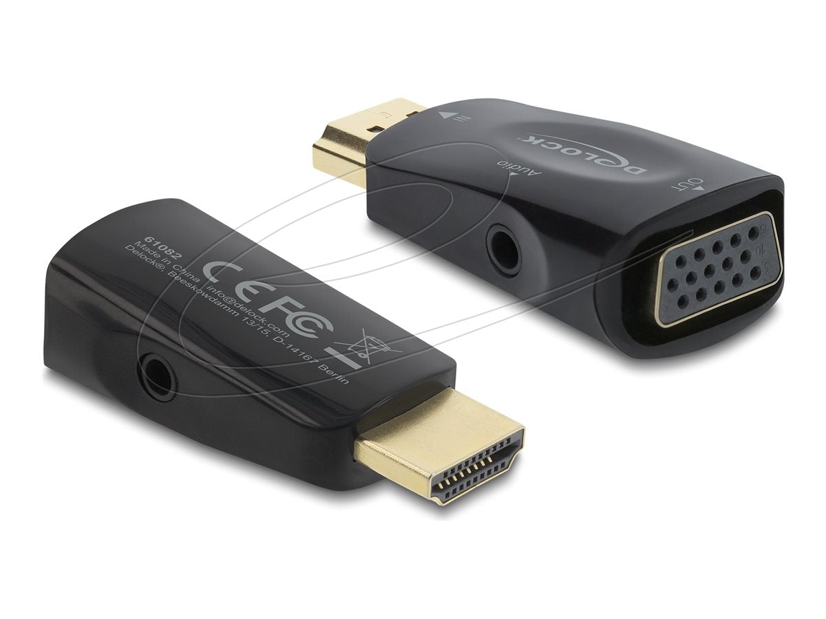 DELOCK HDMI zu VGA Adapter mit Audio - Vorderansicht