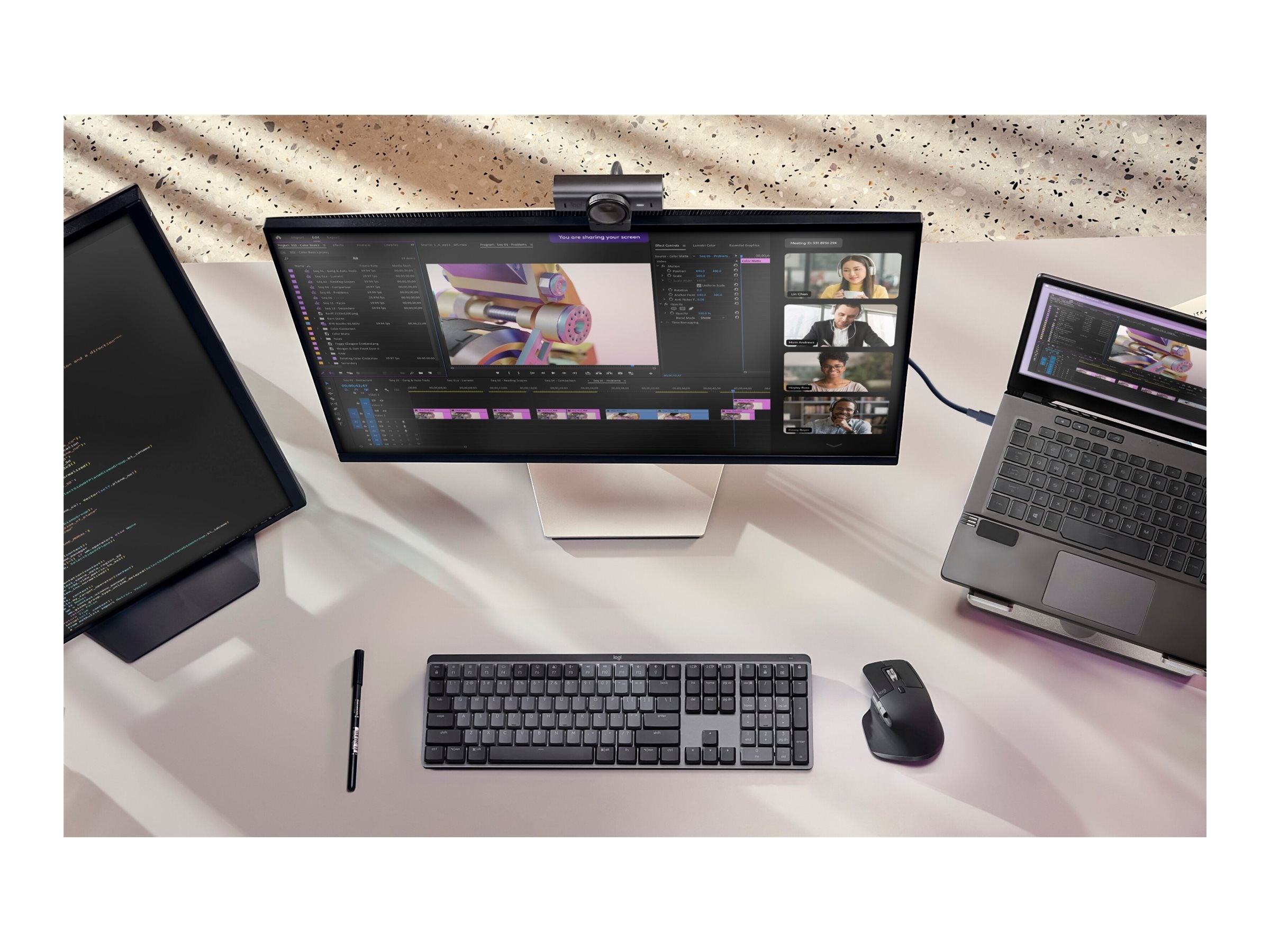 LOGITECH Master Series MX Brio Live-Streaming-Kamera Vorderansicht