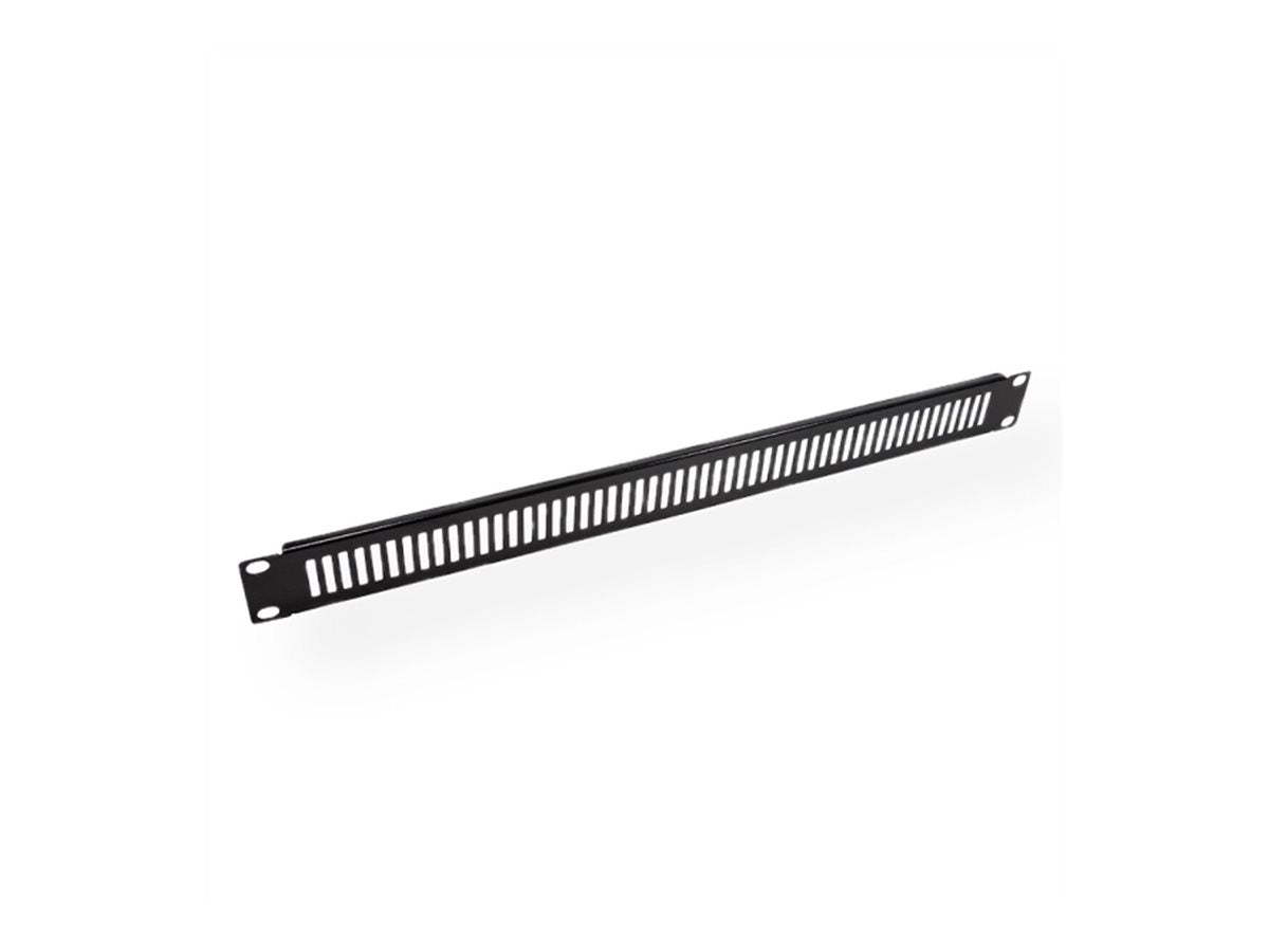 VALUE 48,26cm 19Zoll-Beluftungs-Frontplatte 1 HE Vorderansicht