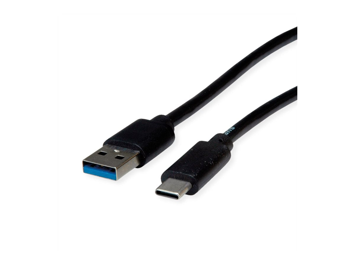 ROLINE RM USB 3.2 Gen 1 Kabel A-C ST/ST schwarz 1m Detailansicht