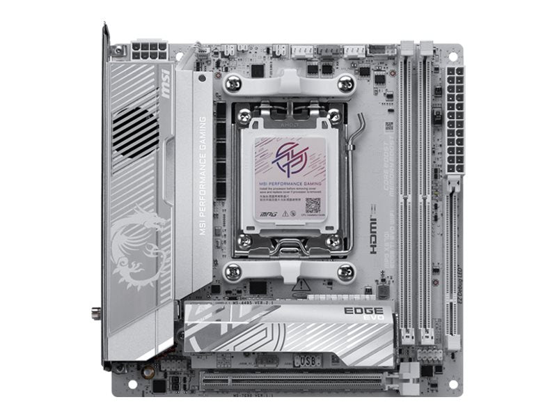 MSI MPG X870I EDGE TI EVO WIFI AM5 MB - Vorderansicht