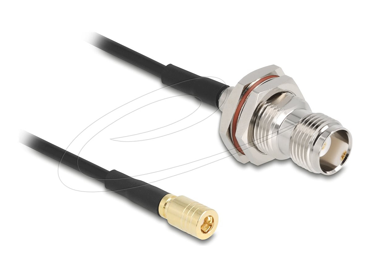 DELOCK Antennenkabel TNC Buchse zu SMB Stecker RG-174 20cm - Vorderansicht