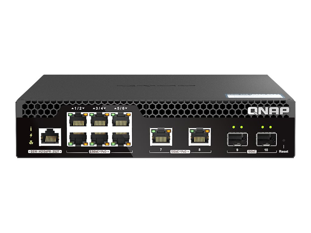 QNAP QSW-M2106P-2S2T Vorderansicht