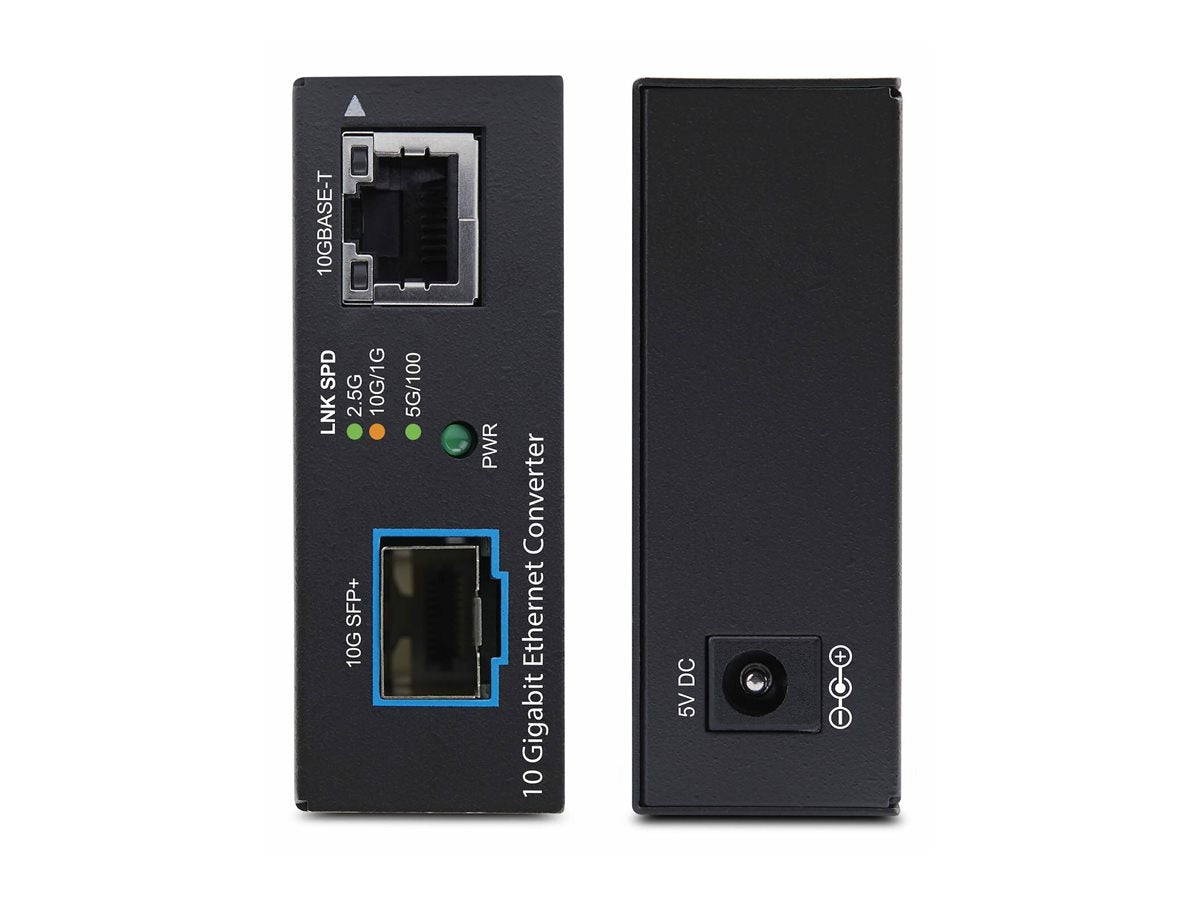 STARTECH.COM 10GbE Multi-Gigabit Medienkonverter mit offenem SFP+ Steckplatz 10G 5G 2