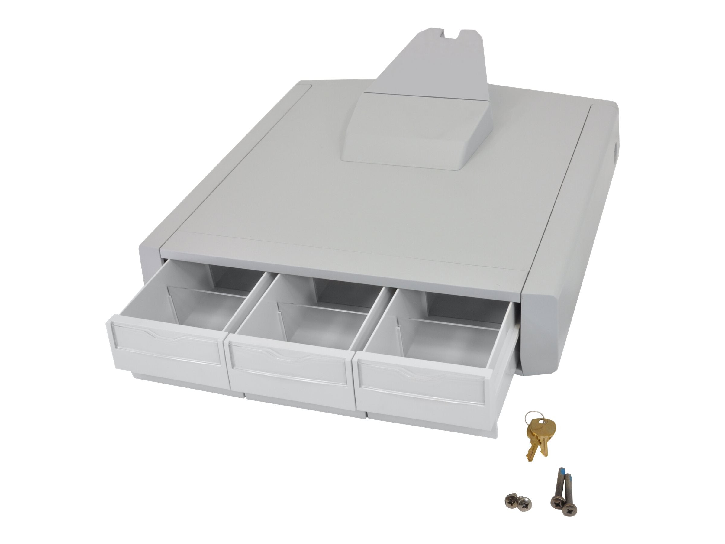 Vorderansicht des ERGOTRON STYLEVIEW PRIMARY TRIPLE STORAGE DRAWER