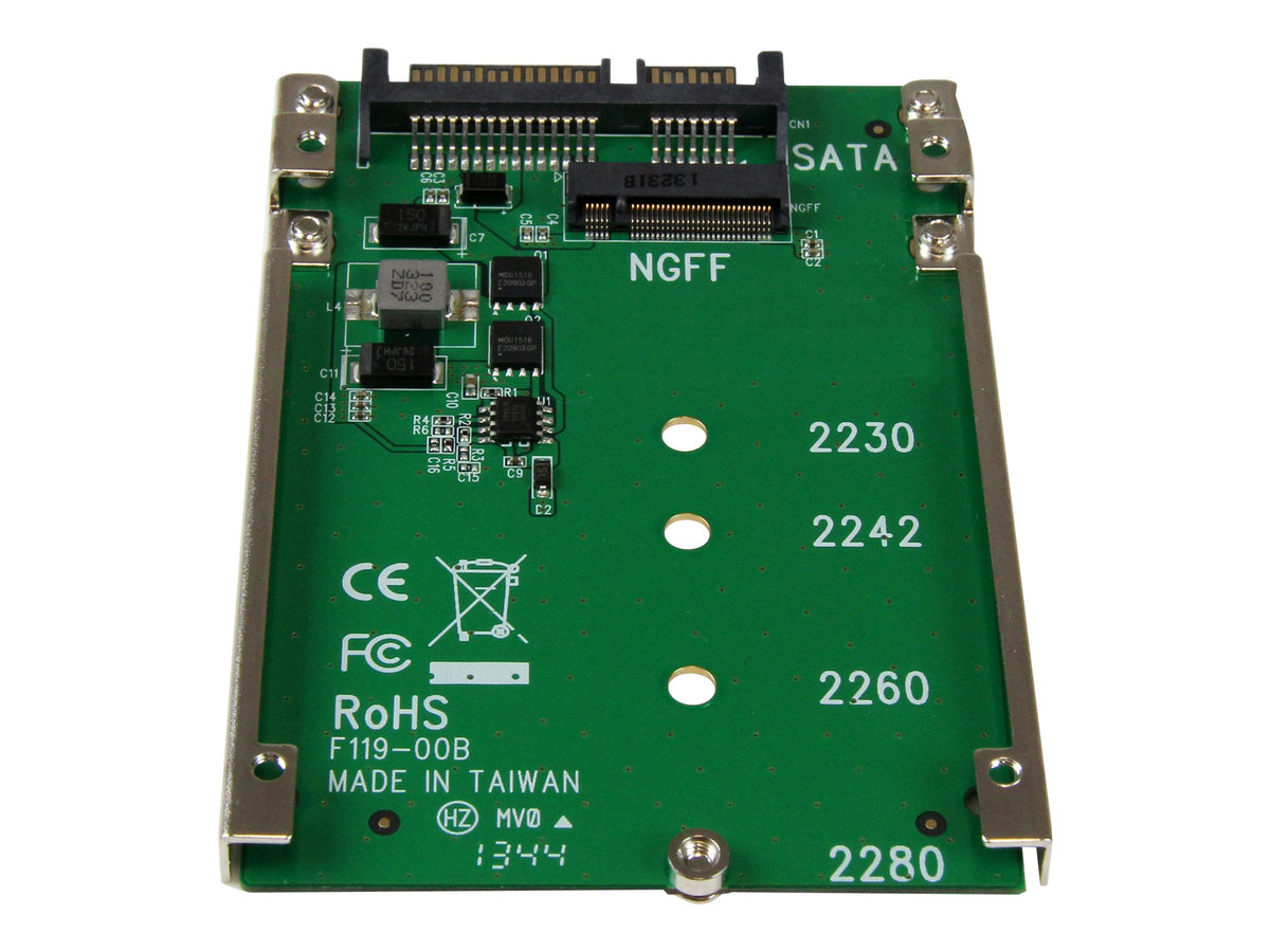 STARTECH.COM M.2 NGFF SSD to 2.5in SATA Adapter Converter Vorderansicht