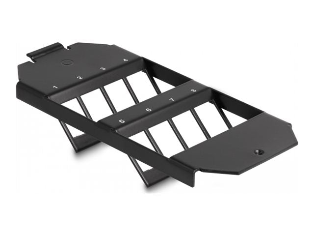 DELOCK Keystone Halterung 8 Port für Bodentank - Vorderansicht