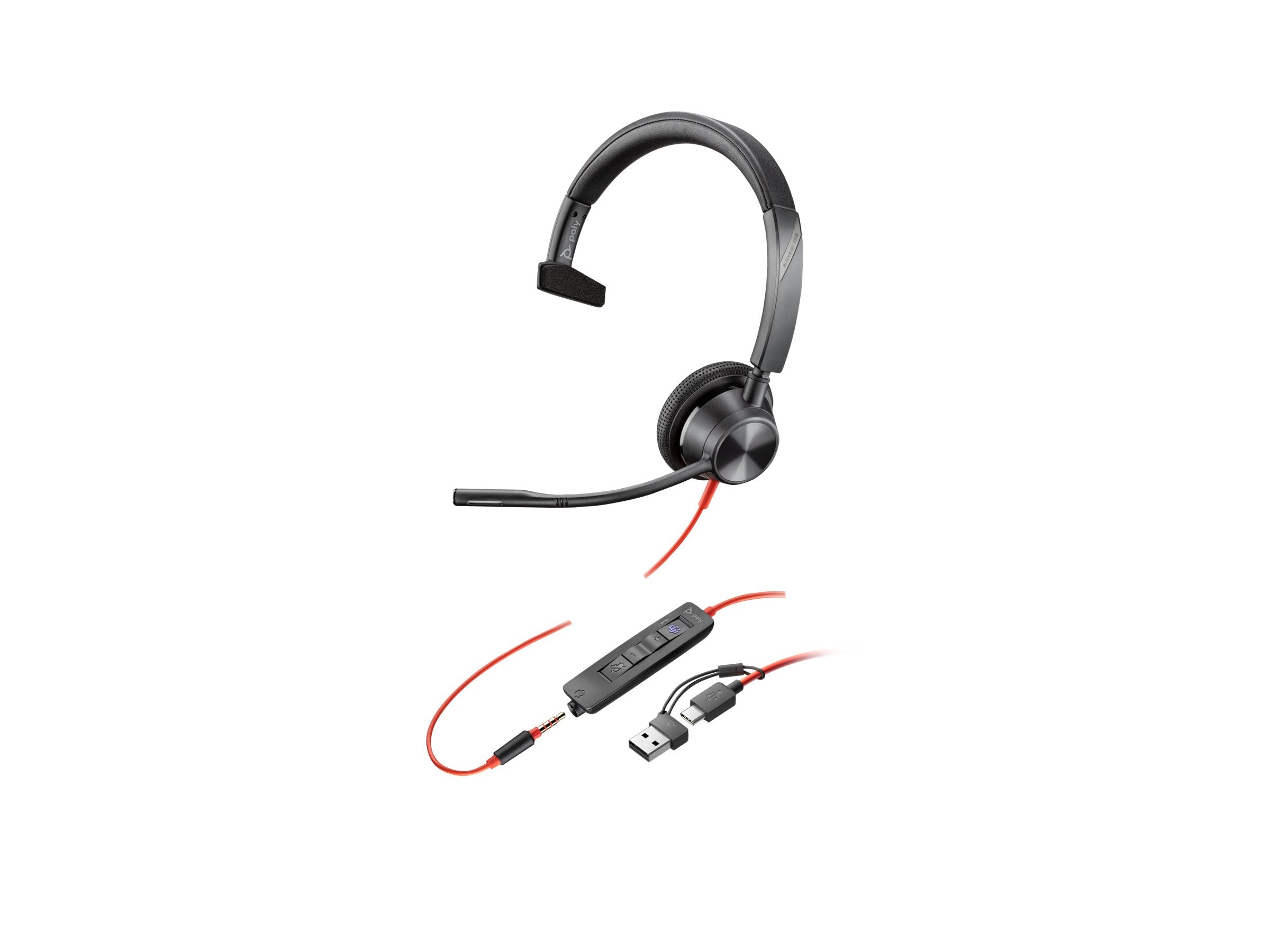 HP Poly Blackwire 3315 Headset Vorderansicht