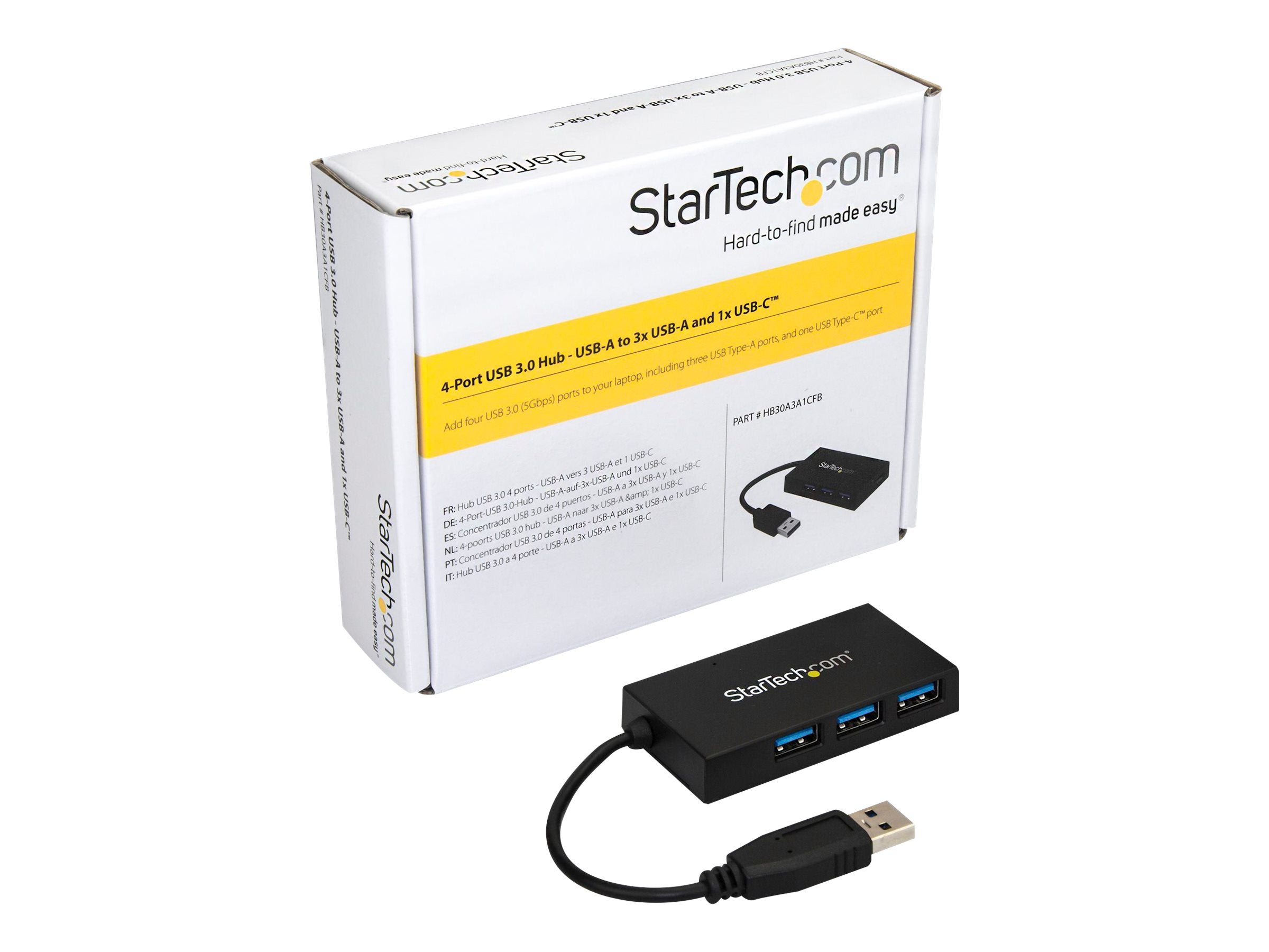 STARTECH.COM 4-Port USB Hub Vorderansicht