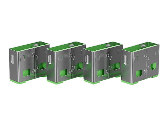 LINDY 10 USB Portschloesser GRUEN Anwendung