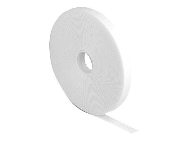 DELOCK Klettband auf Rolle L 10m x B 13mm weiss - Vorderansicht
