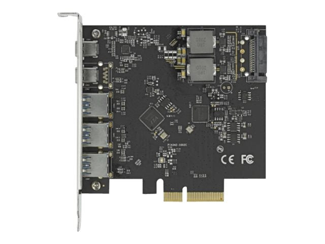 DELOCK PCI Express x4 Karte Vorderansicht