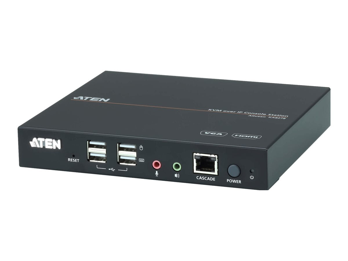 ATEN KA8278 VGA HDMI KVM Konsolenstation over IP - Seitenansicht