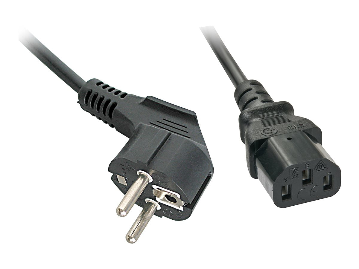 LINDY 5m IEC-Netzkabel Schuko an IEC-C13 - Detailansicht