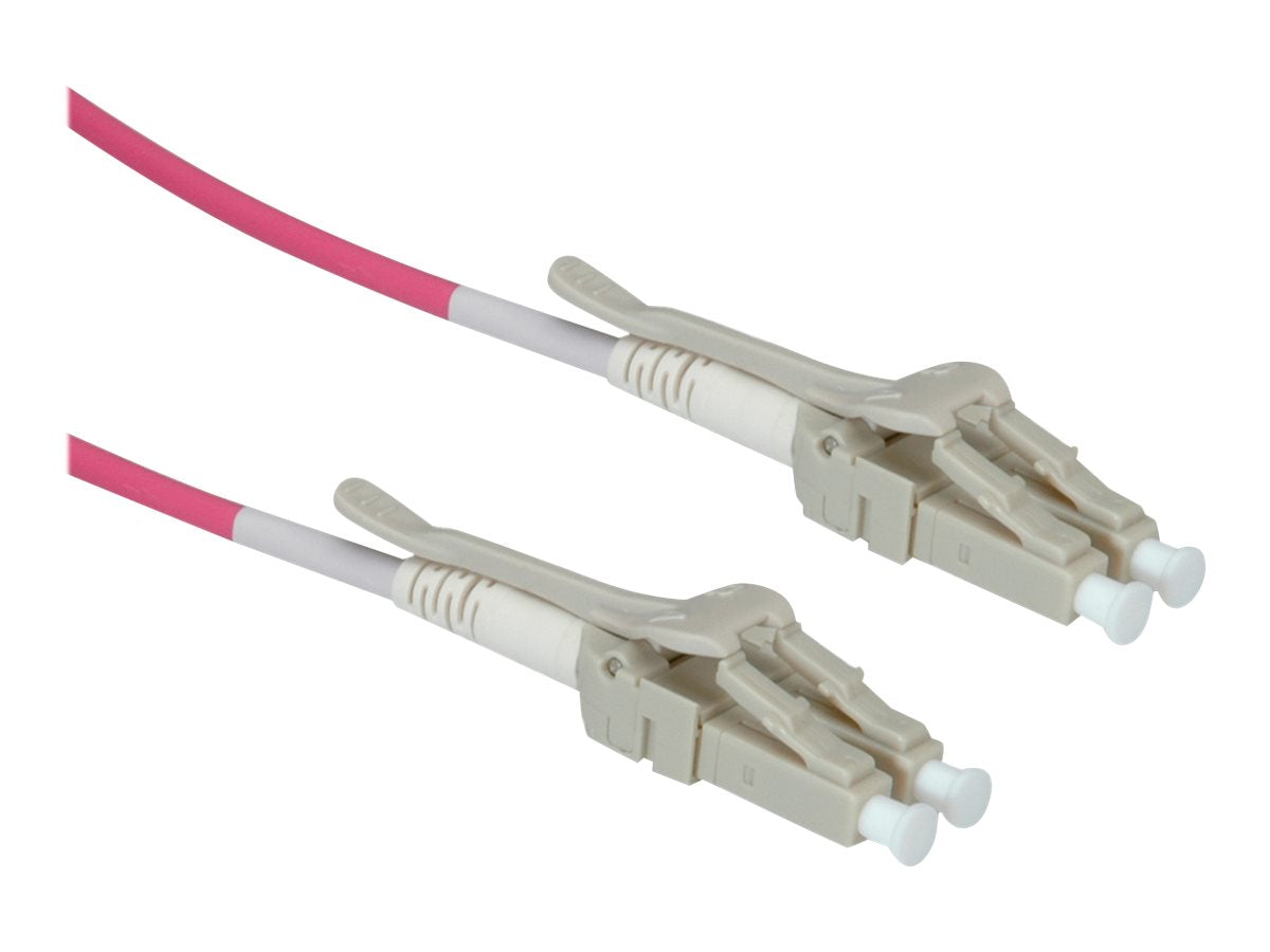 ROLINE LWL-Kabel 50/125um OM4 LC/LC Low-Loss-Stecker 3m - Vorderansicht