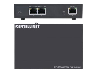 INTELLINET 2-Port Gigabit Ultra PoE-Extender Detailansicht